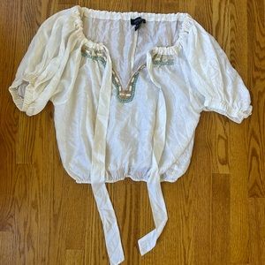 Karen Kane 100% Silk Blouse